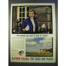 1955 Ilford Film Ad - Moments You Keep for Always