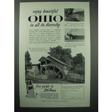 1955 Ohio Tourism Ad - Enjoy in All Its Diversity