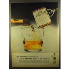 1955 Old Forester Whiskey Ad - Pour it Proudly