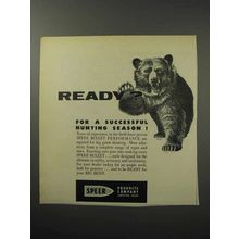 1956 Speer Bullets Ad - Ready for Hunting Season