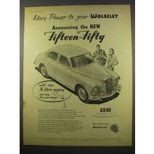 1956 Wolseley Fifteen-Fifty Car Ad - More Power