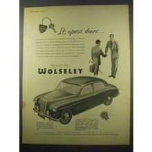 1956 Wolseley Six-Ninety Car Ad - It Opens Doors