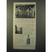 1966 Jack Daniel's Whiskey Ad - A Cool Shower