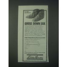 1978 Eddie Bauer Goose Down Sox Ad