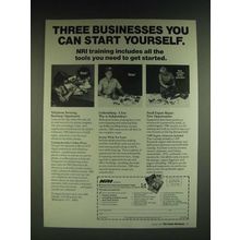 1985 NRI Schools Ad - Three businesses you can start yourself