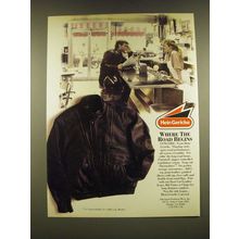 1990 Hein Gericke Concord Motorcycle Jacket Ad - Where the road begins