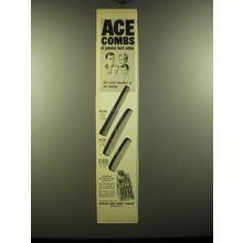 1948 Ace Combs Ad - Ace combs of genuine hard rubber