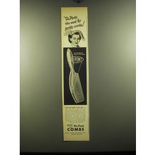 1948 Du Pont Combs Ad - Du Pont's the word for gentle combs