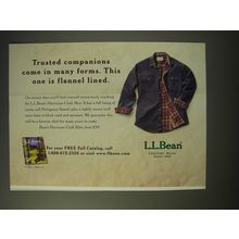 2002 L.L. Bean Hurricane Cloth Shirt Ad - Trusted companions come in