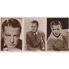 Clive Brook Paramount Real Photo 3x Hollywood Actor Postcard s