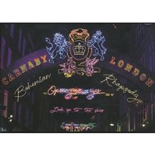 Queen Brian May Freddie Mercury London Night Illuminations Postcard