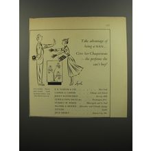 1953 Chaqueneau Perfume Ad - Take advantage of being a man