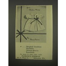 1956 Florence Eiseman Fashion Ad - Your Christmas Package