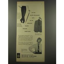1956 Mark Cross Advertisement - Slacks, Umbrella and Sport Jacket