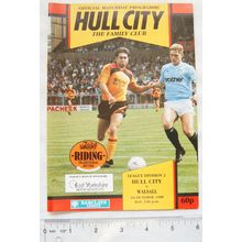 1988 programme Hull City v. Walsall