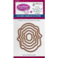Spellbinders. Nested Oval Medallion Labels Die Set. Die Cutting Cardmaking Craft