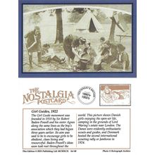 Postcard Danish Girl Guides Lord Waring Estate London 1922 Children Nostalgia