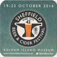BEER MAT - ABBEYDALE BREWERY - BEER & CIDER FESTIVAL - (Cat No 021) - (2016)
