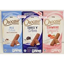 Choceur Smooth & Creamy European 3 Flavors Milk Chocolate Bars 7.05oz (3 Packs)