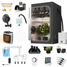 Upgrade 32X32" Integrated Auto Grow Tent Complete Kits System S1000 LED Grow Lig
