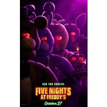 Five Nights at Freddy_s (2023)_1 Movie Film Poster Canvas iconic design
