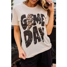 Khaki Game Day Football Season Trendy T Shirt