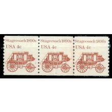 1898A 4c Stagecoach Fine MNH Dry Gum PNC 3/3 G0064