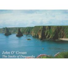 John O Groats The Stacks Of Dunscansby Scottish Postcard