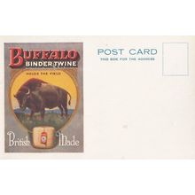Buffalo Binder Twine Poster British Mad Antique Advertising Postcard