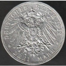 1912 A Germany 3 Mark Silver Coin Prussia