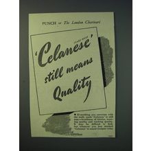 1942 Celanese Material Ad - Celanese still means quality