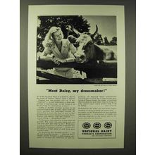 1945 National Dairy Ad - Meet Daisy, My Dressmaker