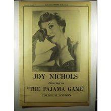 1956 The Pajama Game Musical Ad - Joy Nichols