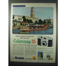 1960 Kodak Colorsnap 35 Camera Ad - Colour Slides