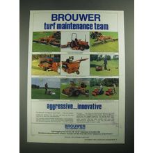 1987 Brouwer Ad - Mowers, Seeder/Overseeder, Sod Cutter, Greensmower