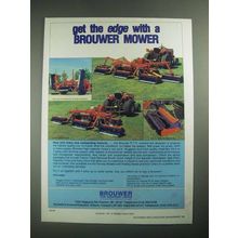 1987 Brouwer 7-Gang and 5-Gang Mowers Ad - Get The Edge