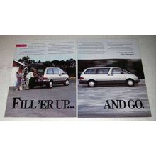1991 Toyota Previa Ad - Fill 'Er Up... And Go!