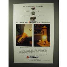 1992 Eveready Lighting Products Ad - Blown Tires
