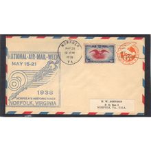Event Airmail Week UC3 Die 2 6c Plane C23 6c Eagle (Cachet-Label/A) CV00909