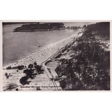 Berlin Strandbad Wannsee German Real Photo Aerial Postcard