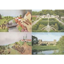 Diorama of the Battle of Lutzen Wilton House Salisbury Wiltshire 4x Postcard s