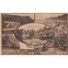 Queens Hotel Old Colwyn Welsh Antique Postcard