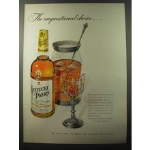 1953 Kentucky Tavern Bourbon Ad - The unquestioned choice