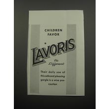 1933 Lavoris Antiseptic Ad - Children favor Lavoris it's different
