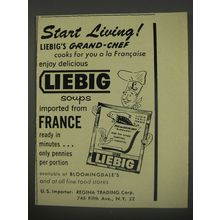 1956 Liebig Soups Ad - Start living! Liebig's grand-chef cooks for you