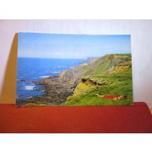 ATLANTIC COAST, BUDE, CORNWALL, used vintage postcard 1971 pm #