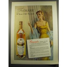 1960 Grant's Stand Fast Scotch Ad - Truly rare 8 year old scotch
