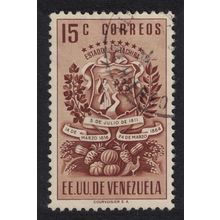 Venezuela Arms issue State of Tachira 15c 1951 Canc SG#940 Sc#494