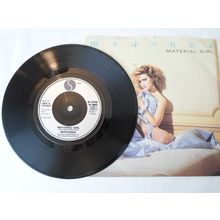 7"MADONNA 1984 MATERIAL GIRL.SIRE W9083. PRETENDER. SILVER LABEL,VINYL NEAR MINT