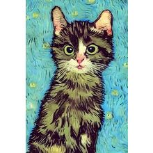 Supprised Cat 3 Poster Canvas Movie Film Print A0 A1 A2 A3 A4 A5 A6 Art Wall Dec